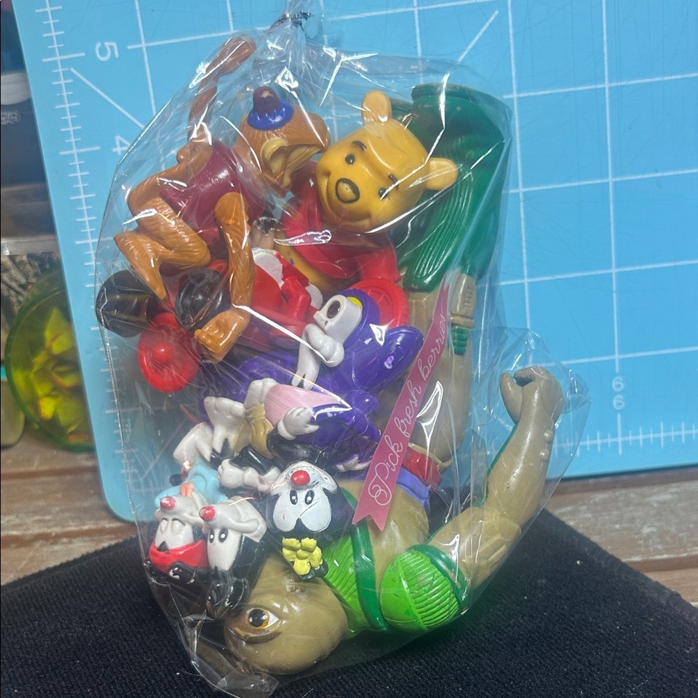 MYSTERY BAG Disney Figure Bundle - Yellow, Red, Purple, Green Characters